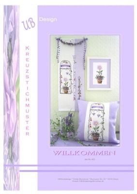 Welcome (Willkommen) by UB-Design (Germany) Counted cross-stitch pattern