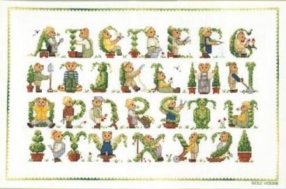 Bear In The Garden by Le Bonheur des Dames Counted cross stitch kit