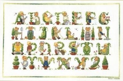 Bear In The Garden by Le Bonheur des Dames Counted cross stitch kit