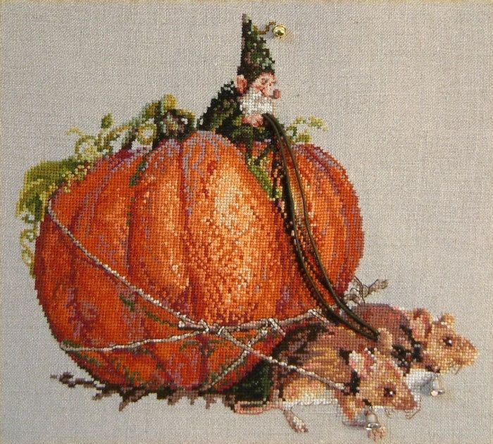 Carriage (Le Carrosse) by Nimuë Designer Annaïck Chauvel Fairytale counted cross stitch pattern or kit