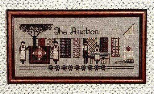 The Auction by Told in a Garden. Designer Marilyn Leavitt-Imblum Counted cross stitch pattern