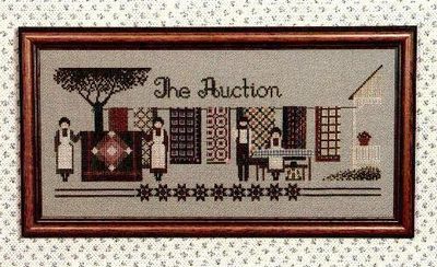 The Auction by Told in a Garden. Designer Marilyn Leavitt-Imblum Counted cross stitch pattern