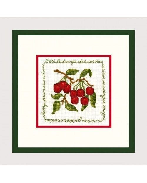 Cherries by Le Bonheur des Dames Fruits &amp; Jams Collection Counted cross stitch kit