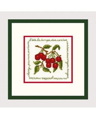 Cherries by Le Bonheur des Dames Fruits &amp; Jams Collection Counted cross stitch kit