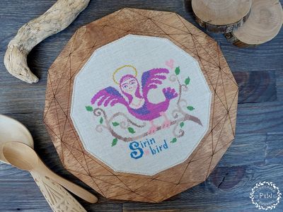 Sew-on frame for decorating embroidery &quot;Dodecagon&quot; by Primitive and Wood (P&amp;W) Designer embroidery accessories