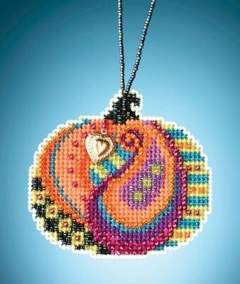 Persian Pumpkin by Mill Hill Charmed Ornament Cross Stitch Kits 2020. Get ready for the Autumn season!