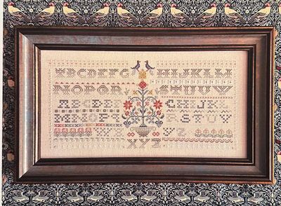 Greycliff Manor by Rosewood Manor Design 2024. Primitive cross stich pattern, designer Karen Kluba