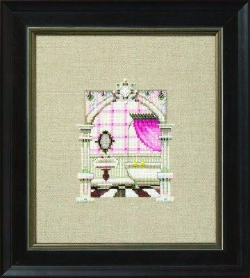 The Powder Room by Nora Corbett 2024 The Doll House Collection Counted cross stitch pattern, Embellishment Pack