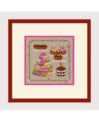 Macarons by Le Bonheur des Dames Counted cross stitch kit