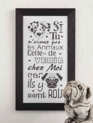 Les Rois (The Kings) by Isabelle Haccourt Vautier Collection Broide du Noir. Printed cross stich pattern