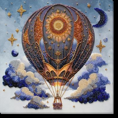 Air adventures by Abris Art. Deco Scenes Collection. Bead Embroidery Kit