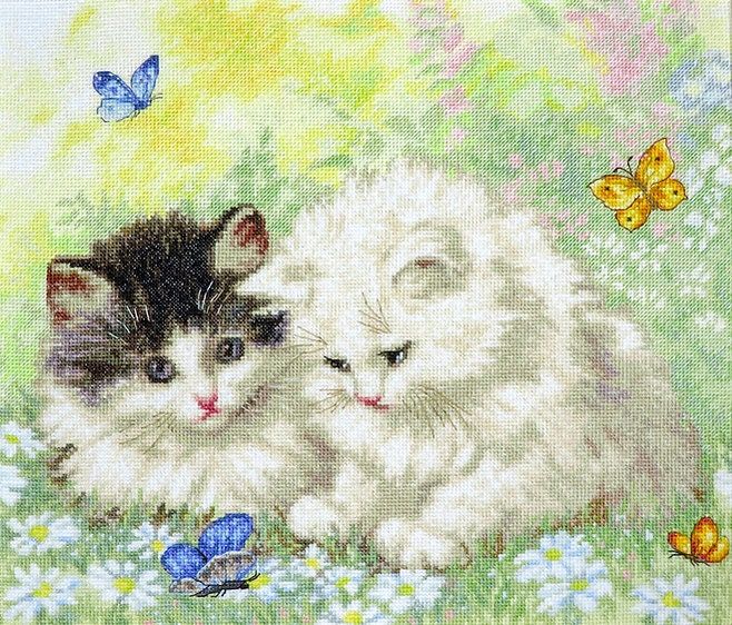 Summer play time by LETISTITCH Counted cross stitch kit