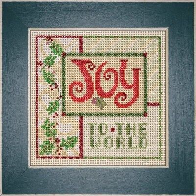 Joy by Mill Hill Winter Series 2023 Buttons and Beads Counted cross stitch with beading embroidery kit