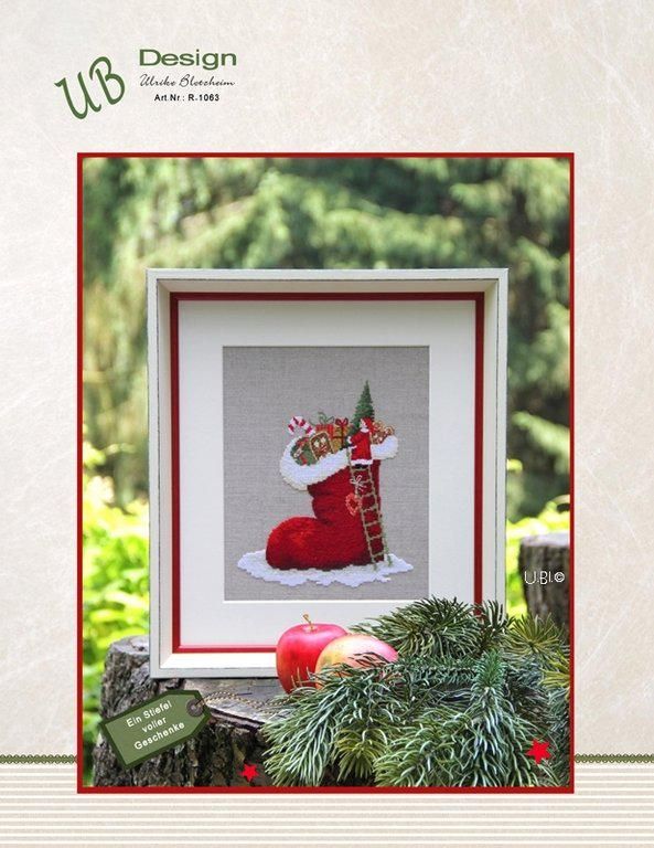 Ein Stiefel voller Geschenke (A boot full of gifts) by UB-Design (Germany) Counted cross-stitch pattern