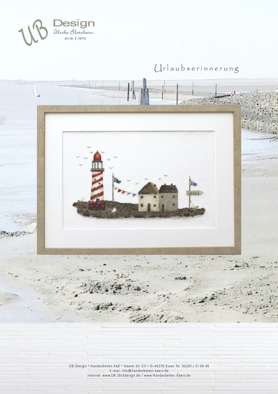 Urlaubserinnerung (Vacation memories) by UB-Design (Germany) Counted cross-stitch pattern