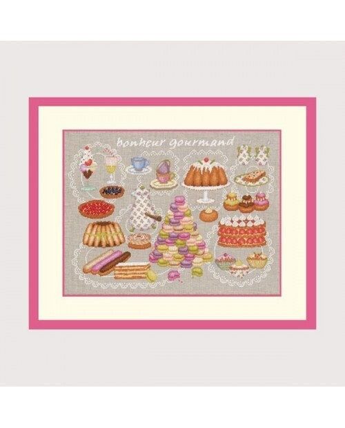 Delicious happiness by Le Bonheur des Dames. Kitchen Collection. Counted cross stitch kit
