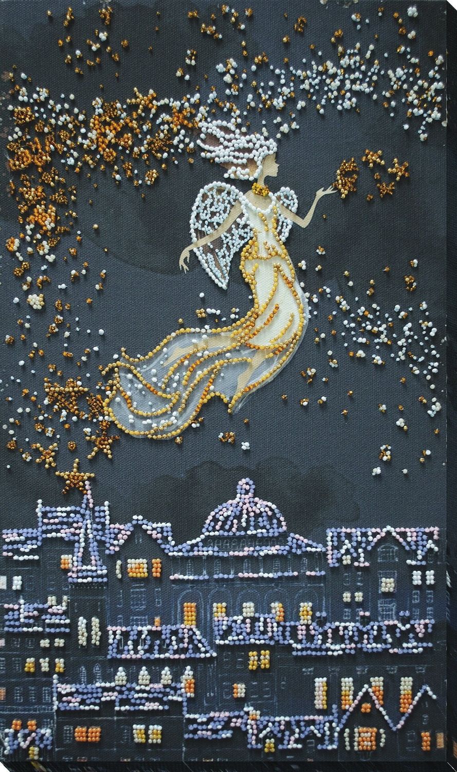 Star angel by Abris Art. Deco Scenes Collection. Bead Embroidery Kit