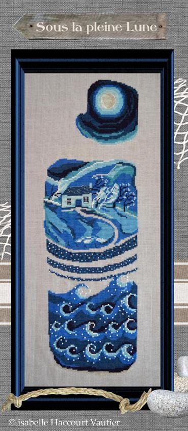 Sous la pleine lune (Under the full moon) by Isabelle Haccourt Vautier Valeriane Leblond Collection Counted cross stich pattern