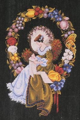 Lady of the Thread by Lavender &amp; Lace. Designer Marilyn Leavitt-Imblum Counted cross stitch pattern