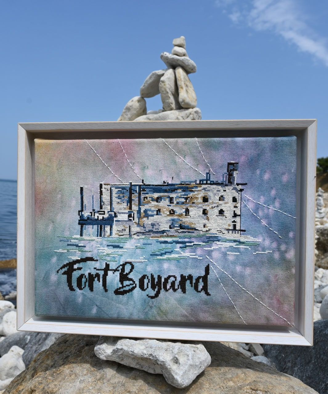 Fort Boyard by Isabelle Haccourt Vautier Collection Oleron by ISA Printed cross stich pattern