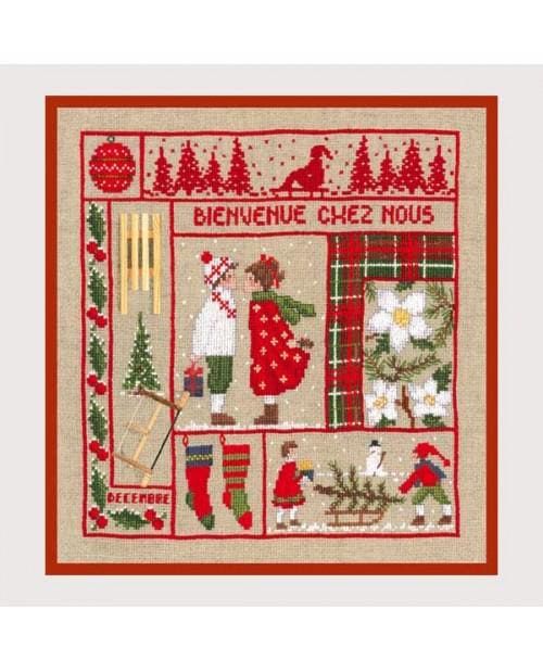 Welcome December by Le Bonheur des Dames Season Collection Counted cross stitch kit
