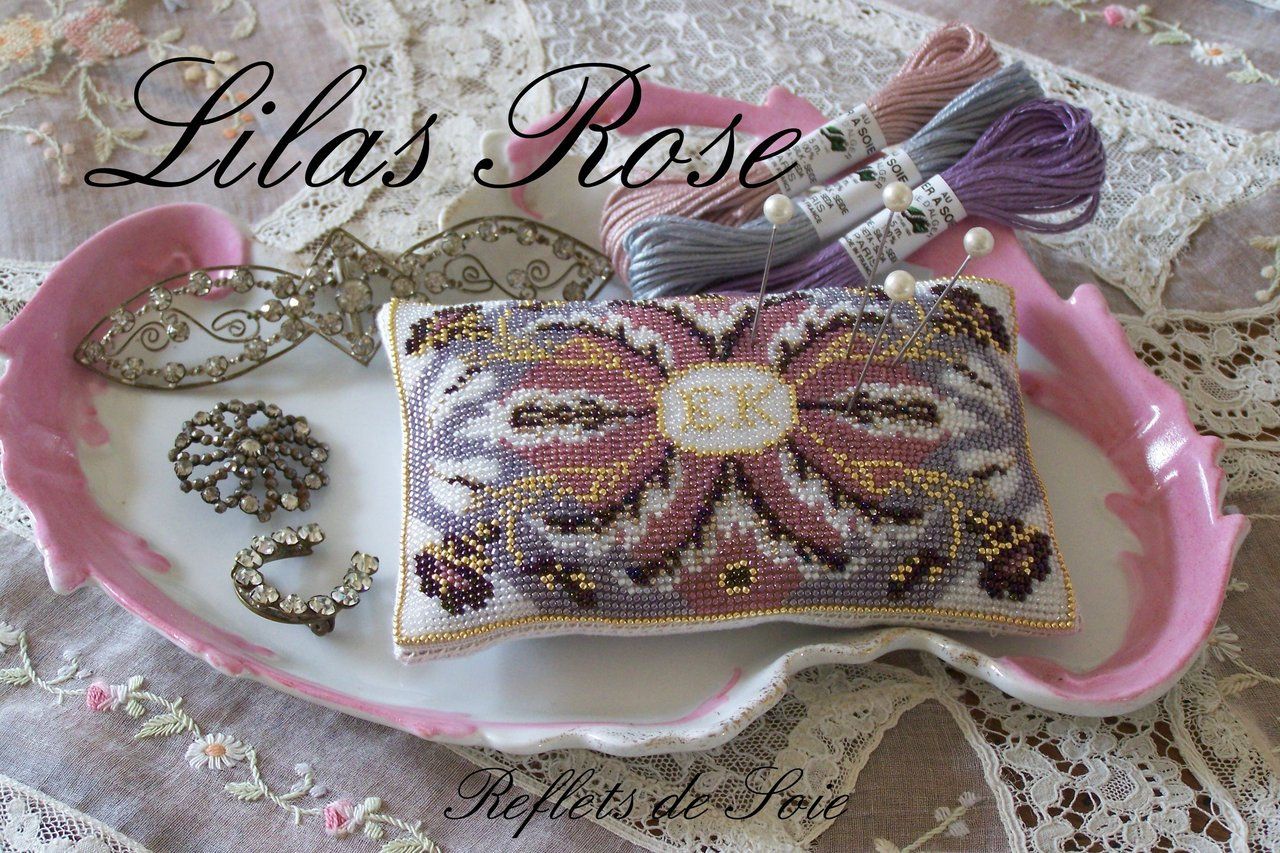 Lilas Rose by Reflets de Soie Beaded mini-kit Release March 2016
