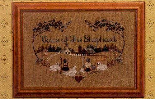 Voice of the Shepherd by Told in a Garden. Designer Marilyn Leavitt-Imblum Counted cross stitch pattern
