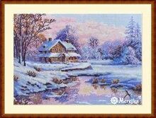 The First Snow by Merejka 2023 Winter counted cross stitch kit