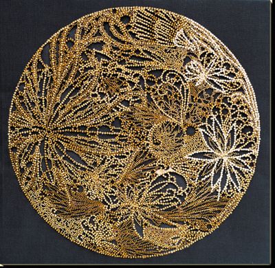 Moon filigree by Abris Art. Deco Scenes Collection. Bead Embroidery Kit