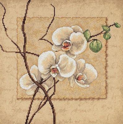 Oriental Orchids by Dimensions Floral counted Cross Stitch Kit