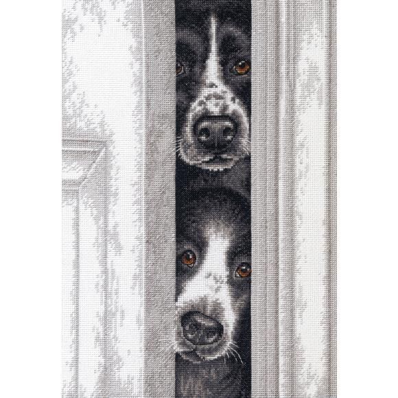 Peeking Pups by Dimensions 2021 Animal counted Cross Stitch Kit
