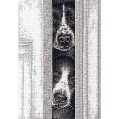 Peeking Pups by Dimensions 2021 Animal counted Cross Stitch Kit