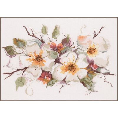 Apple Blossom by Lanarte. Home and Garden Collection Counted Cross Stitch kit