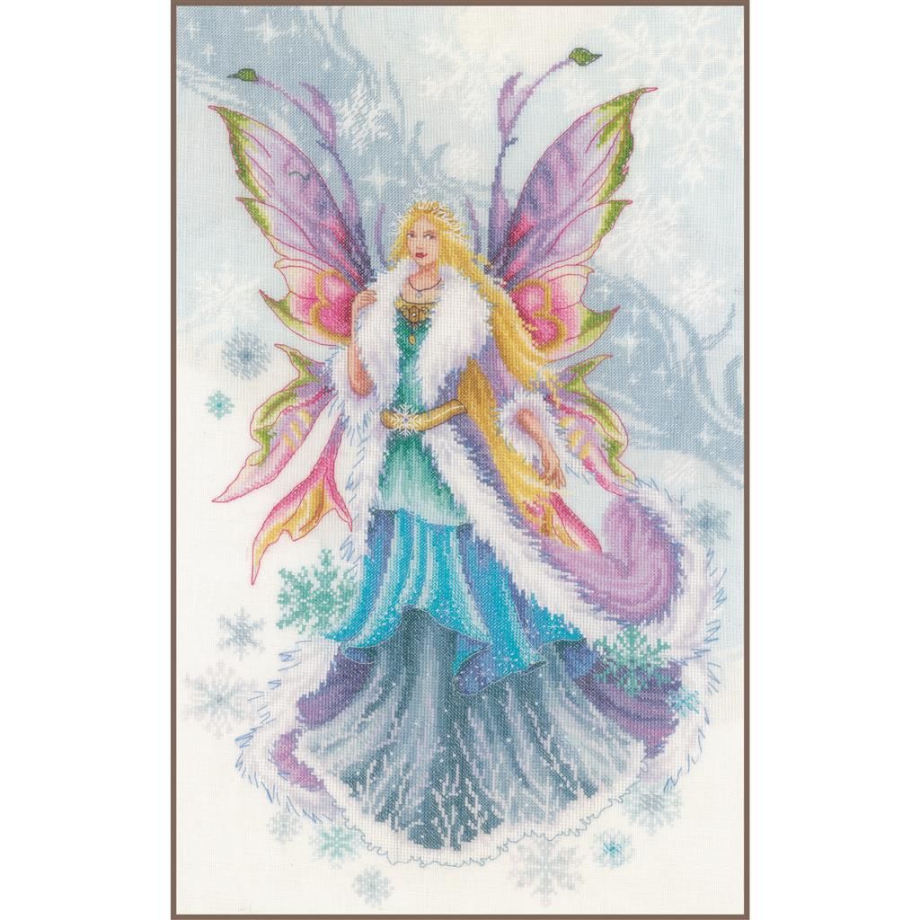 Fantasy Winter Elf Fairy by Lanarte Romance series Fairytale Counted Cross Stitch kit