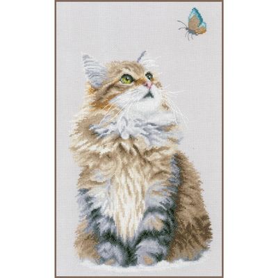 Forest Cat by Lanarte 2021 Animals Collection Counted Cross Stitch Kit