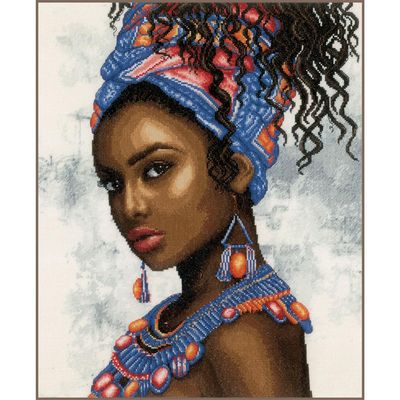 Headscarf Model by Lanarte 2023 Culture Collection Counted Cross Stitch kit