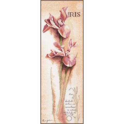 Iris - Botanical by Lanarte Home and Garden Collection Counted Cross Stitch kit
