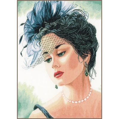 Lady with a Hat by Lanarte 2021 Romance collection Counted Cross Stitch kit