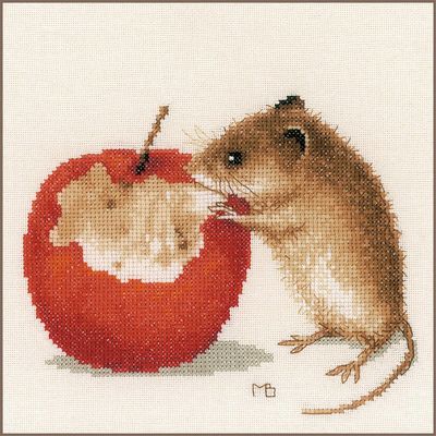 Little Mouse by Lanarte Animal Collection by designer Marjolein Bastin  Cute Cross Stitch Kit Ideal design for kids!