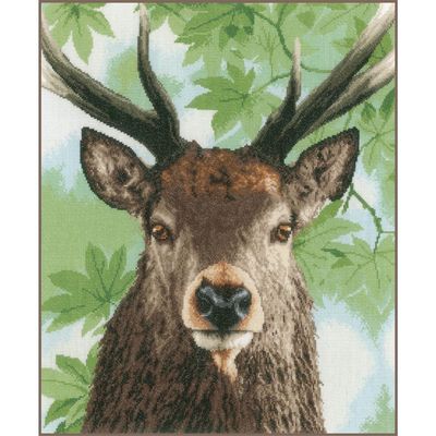 Proud Red Deer by Lanarte 2021  Animal Collection  Counted Cross Stitch Kit