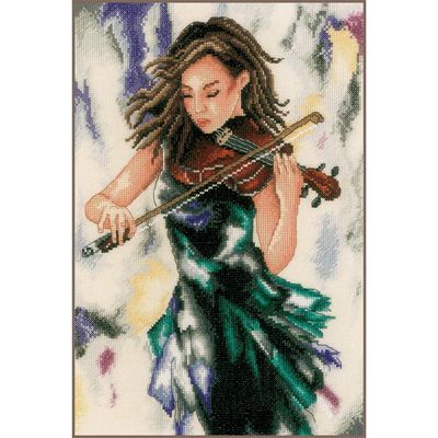 Relax to the music by Lanarte 2024 Classic Collection Counted Cross Stitch Kit