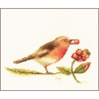 Robin by Lanarte 2021 Marjolein Bastin Collection Cross Stitch Kit