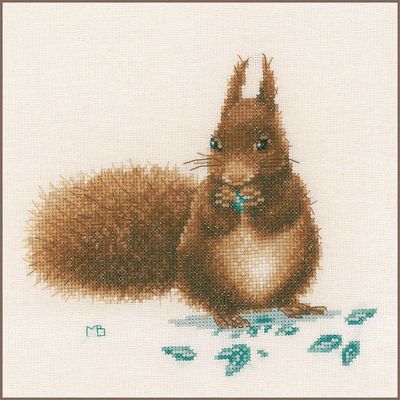 Squirrel by Lanarte Marjolein Bastin Collection Cute counted cross stitch Kit