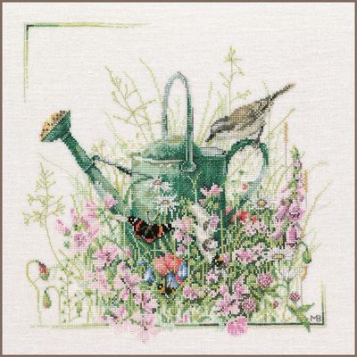 Watering Can by Lanarte 2021 Marjolein Bastin Collection Counted Cross Stitch kit