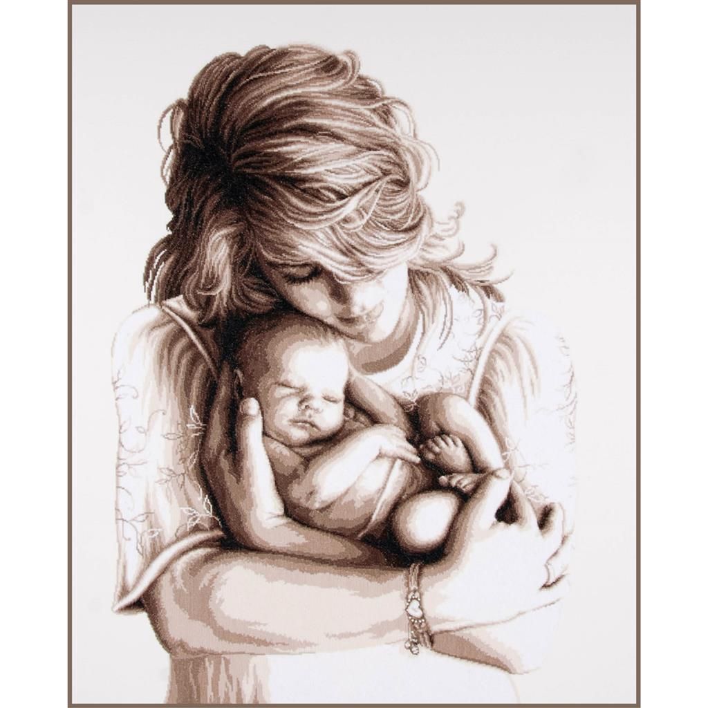 Mother and child by Vervaco biggest counted cross stitch kit ever!!! Limited edition to celebrate the 70th birthday of Vervaco (2019)