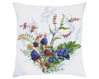 Forest berries by RTO. Сounted Cross Stitch Kit. Great cushion design