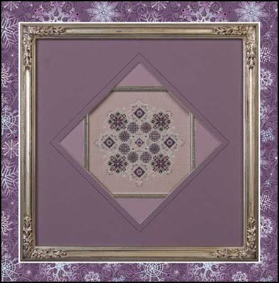 Amethyst Snowflake by Just Nan 2013 Cross stitch pattern and Embellishment Pack