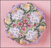 Tiny Bunny Biscornu by Just Nan 2017 Cross stitch pattern and Embellishment Pack