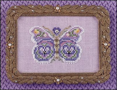 Blooming Butterfly by Just Nan 2025 Cross stitch pattern and Embellishment Pack