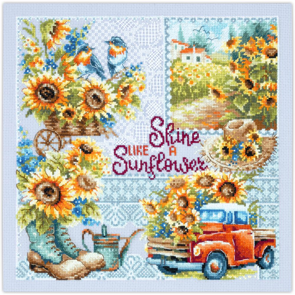 Shine like a Sunflower! by Magic Needle 2024 Summer counted cross stitch kit